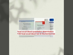 Determinação quantitativa de sangue oculto fecal FOB Kit de análise de sangue oculto fecal Teste bioquímico