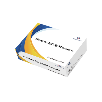 Teste rápido de IgG/IgM de alta sensibilidade para a dengue com método de ouro coloidal e vida útil de 24 meses