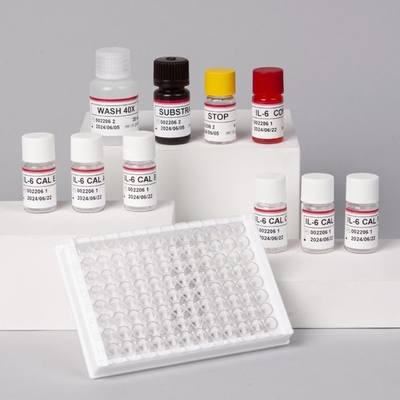 IL-6 Interleucina 6 Kit de Teste Elisa com Tempo de Análise de 2-3 Horas Biovanção Sero/ Formato de Plasma 18 meses Prazo de validade