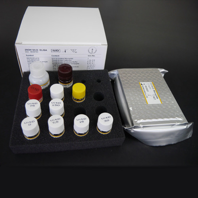 25-OH Vitamina D Elisa Kit de Teste Detecção Médica Eficiência de alta precisão