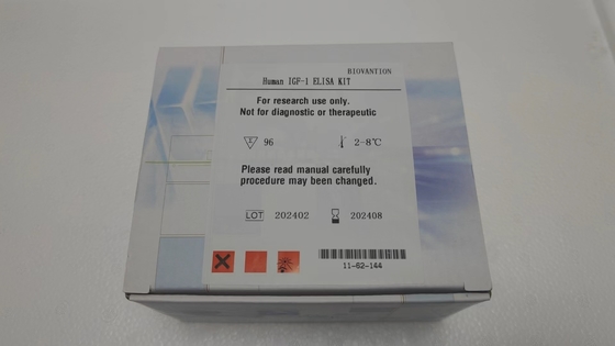 Teste ELISA de especificidade do soro/plasma IGF-1 RUO Teste ELISA de 2-3 horas Armazenado a 2-8.C