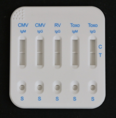 CMV IgM/IgG RV IgG TOXO IgG/IgM Combo Cassette Sensitividade Colloidal Gold Urine Test Cassette Kit