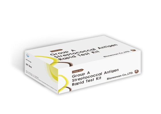 Groud Um kit de teste rápido de antígeno estretocócico 50 testes leitura rápida em 5-15 minutos