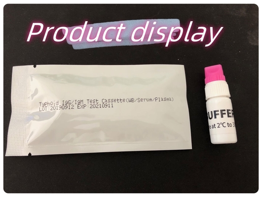 Tifoide--IgM&IgG para laboratórios e hospitais Kit de teste rápido de febre tifoide