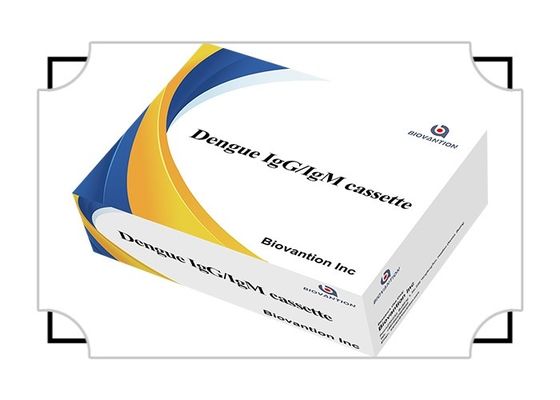 Caixa de teste rápido IgG/IgM de alta sensibilidade para dengue com duração de 24 meses