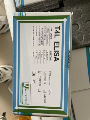 Kit de ensaio ELISA FT3 fácil de usar com longa vida útil e método de conservação 2C-8C
