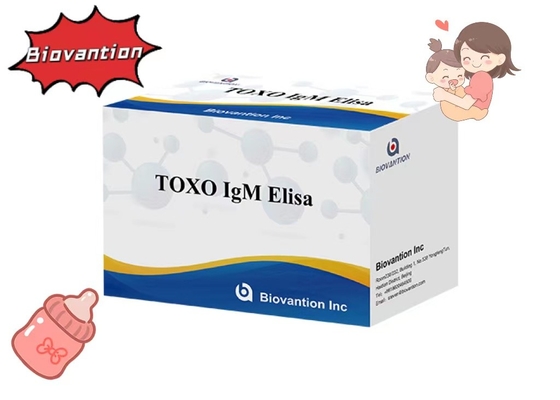 TOXO IgM ELISA Kit de Teste Tocha de Alta Sensibilidade Teste Hospitalar Verificação de Gravidez