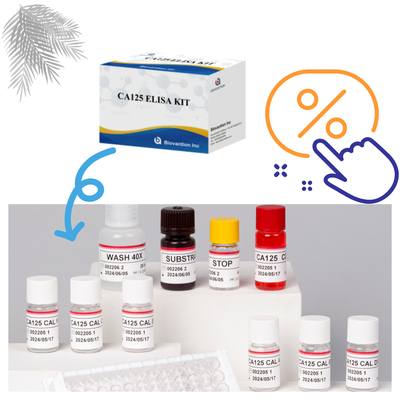 Biovantion CA125 ((Quantitativo) Vida útil de 18 meses Kit de ensaio Elisa com sensibilidade e especificidade
