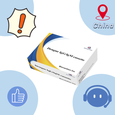Teste rápido de IgG / IgM de dengue com 24 meses de vida útil e alta sensibilidade