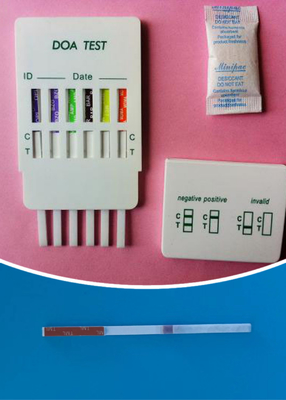 Teste Rápido de Urina Multidrogas Teste Rápido de Ouro Coloidal Cassete Para Diagnóstico