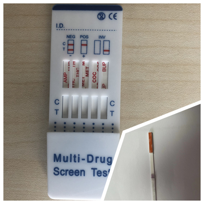 Teste Rápido de Urina Multidrogas Teste Rápido de Ouro Coloidal Cassete Para Diagnóstico