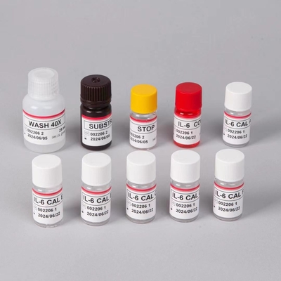 IL 6 Kit de ensaio Elisa 1 hora de tempo de ensaio 96 testes Kit de ensaio ELISA para uso laboratorial IVD