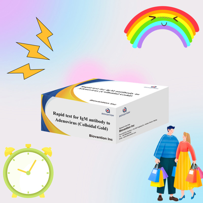 Kit de teste de anticorpos IgM precisos contra o vírus Adeno para fita de cassete clínica e laboratorial