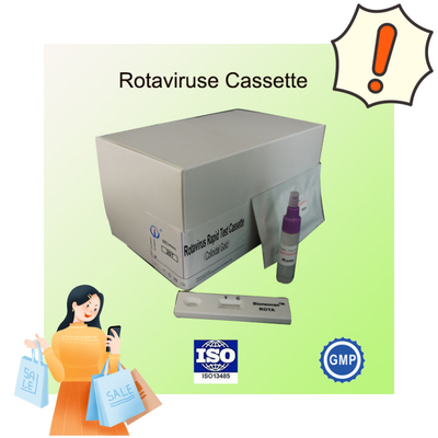IVD Rotavirus Rapid Cassette Colloidal Gold Rapid Test para Diagnóstico Hospitalar 2-30C Prazo de validade 24 meses