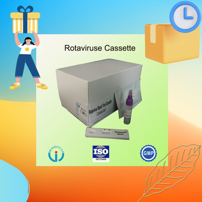 IVD Rotavirus Rapid Cassette Colloidal Gold Rapid Test para Diagnóstico Hospitalar 2-30C Prazo de validade 24 meses