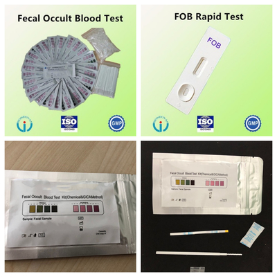 Cartão de exame de sangue oculto de fezes Efectivo Teste rápido de ouro coloidal para resultados precisos e oportunos