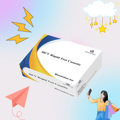 Preço de fábrica Sensibilidade 5-15 Minutos HCV Ab Strip Cassette Test Kit para resultados rápidos
