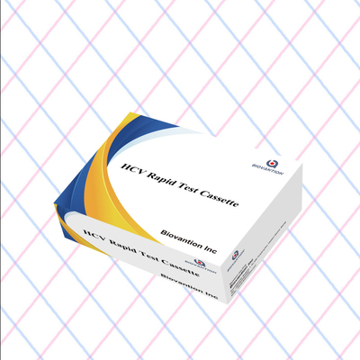 Preço de fábrica Sensibilidade 5-15 Minutos HCV Ab Strip Cassette Test Kit para resultados rápidos