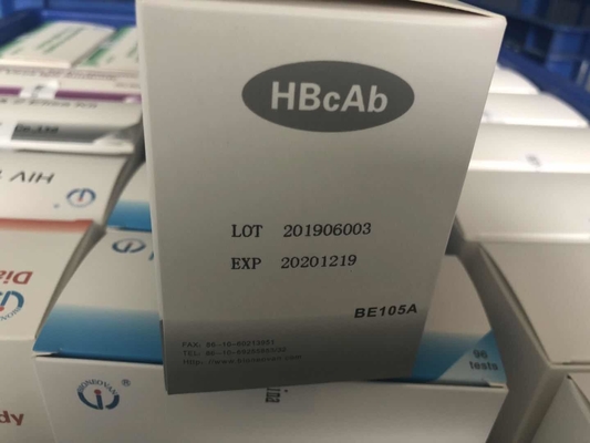 Reagente de diagnóstico para uso humano com 96 testes de anticorpos Hbc HBcAb Elisa Kit