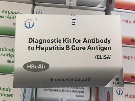 Reagente de diagnóstico para uso humano com 96 testes de anticorpos Hbc HBcAb Elisa Kit