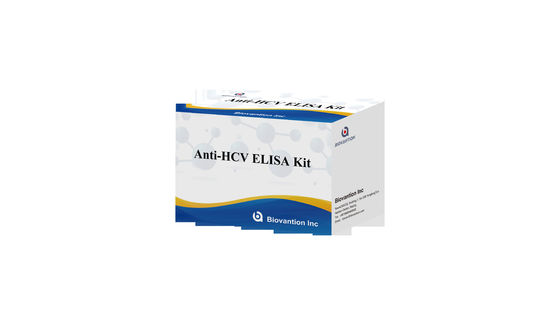 Kit de ensaio Elisa anti-HCV com alta especificidade para 96 ensaios e tempo de ensaio de 1,5-3 horas