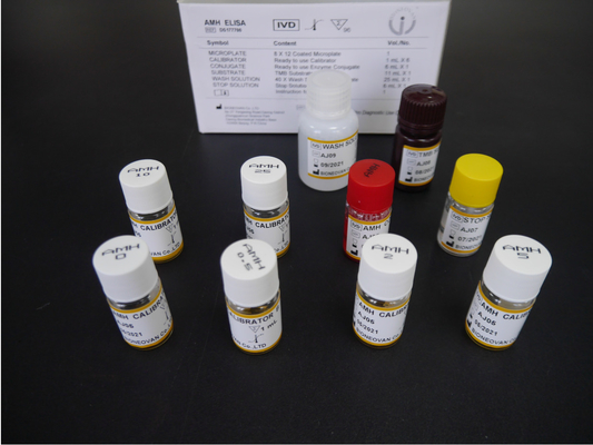 Hormônio anti- mulleriano AMH Kit de ensaio Elisa Para uso humano com plasma sérico