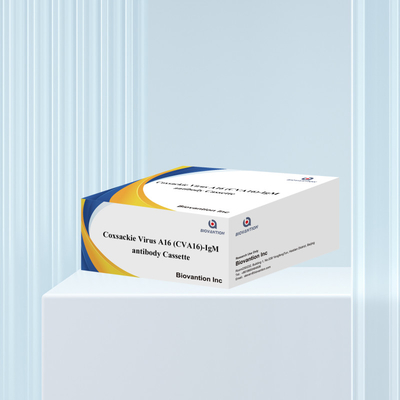 CVA16 Reagente de diagnóstico IVD Vírus de Coxsackie A16 CVA16-IgM Anticorpo Cassete WB/S/P Teste rápido de ouro coloidal