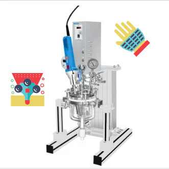 Equipamento médico de laboratório de reactor de emulsificação a vácuo