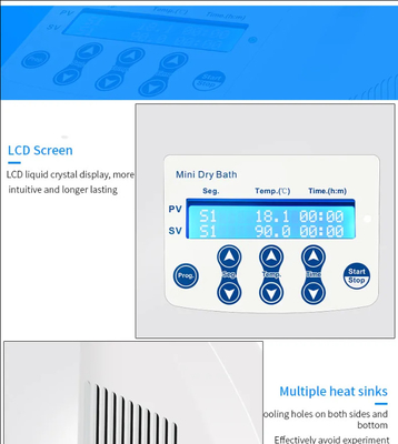 HUXI Mini Dry Bath incubador de banho seco RT + 5 °C a 100 °C