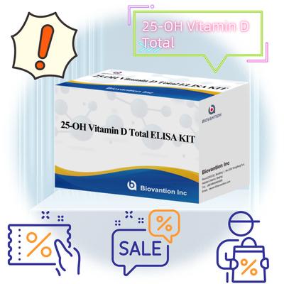 Kit de ensaio Elisa 25-OH Vitamina D Sensível à medição quantitativa dos níveis de 25-hidroxivitamina D no soro ou no plasma