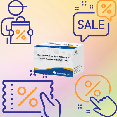 Kit de diagnóstico para o parvovírus humano B19 IgM ELISA de anticorpos Ideal para eritema infeccioso e complicações na gravidez