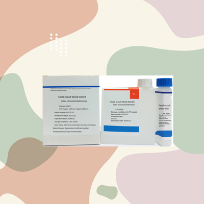 Testes bioquímicos FOB sangue oculto fecal Kit de análise de sangue de determinação quantitativa com 96 testes