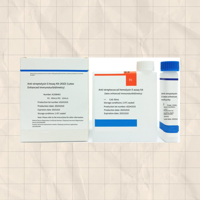 Kit de ensaio ASO sensível e preciso anti-estreptolisina O reagente para medição precisa de analíticos