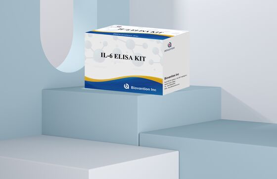 Kit ELISA Humano de Interleucina-6 IL-6 com 99% de Precisão, Validade de 24 Meses e 96 Testes/Kit