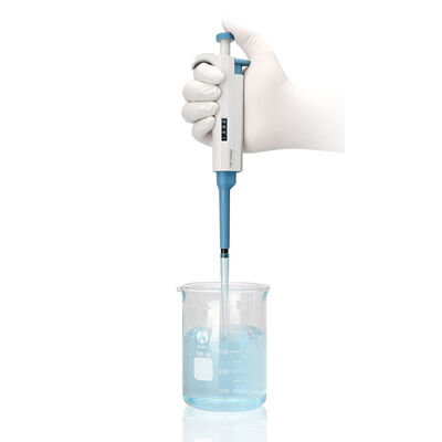 DLAB TopPette Micropipete ajustável de canal único com design ergonômico leve, exibição de volume digital clara e parte inferior autoclavavel