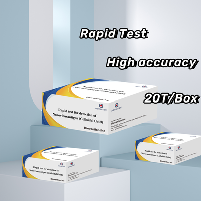 Cassete de teste rápido de antígeno do norovírus com alta sensibilidade e especificidade para resultados rápidos de 10-15 minutos e operação simples