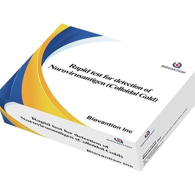 Teste rápido para detecção de antígeno do norovírus com 20 kits Método de ouro coloidal com CE