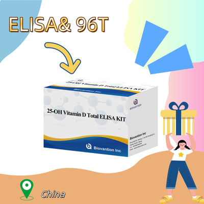 Kit de ensaio Elisa 25-OH Vitamina D Sensível à medição quantitativa dos níveis de 25-hidroxivitamina D no soro ou no plasma