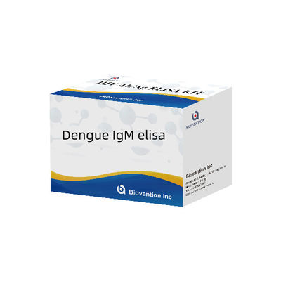 Kit de Teste Dengue IgM ELISA 96T Detecção Quantitativa de Anticorpos IgM do Vírus Dengue Humano