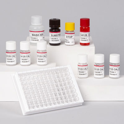 Antigénio de carboidratos 125 (CA125) ELISA Solução diagnóstica Teste ELISA para o cancro CA125 Análise quantitativa do sangue
